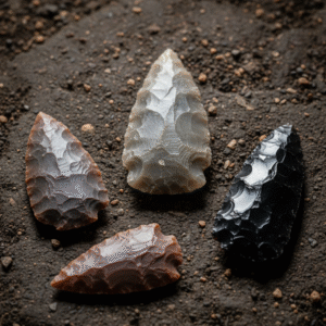 Obsidian Arrowhead Stone