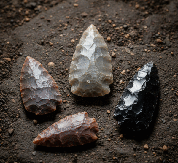 Obsidian Arrowhead Stone