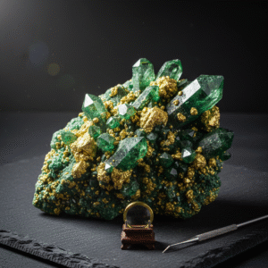 Green Quartz-Pyrite Stone
