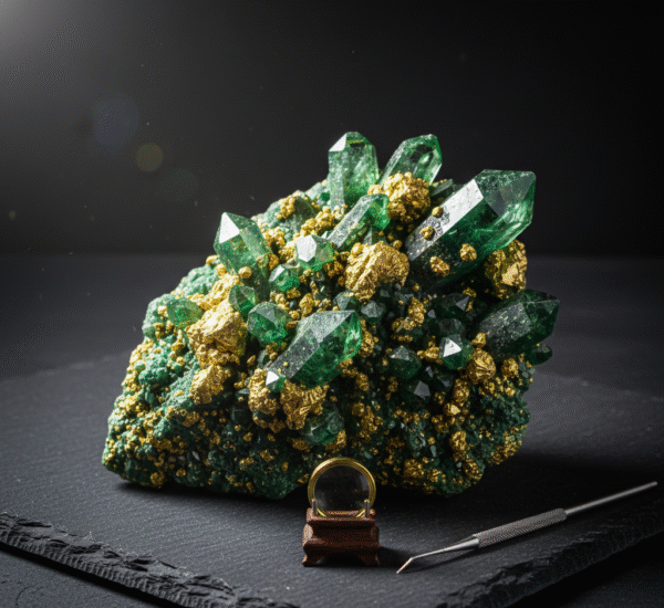 Green Quartz-Pyrite Stone