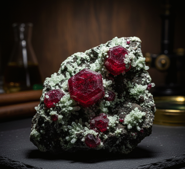 Red Vanadinite Mimetite Stone