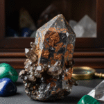 Hematite-Infused Smoky Quartz Stone