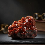 Red Vanadinite Crystal Cluster Stone